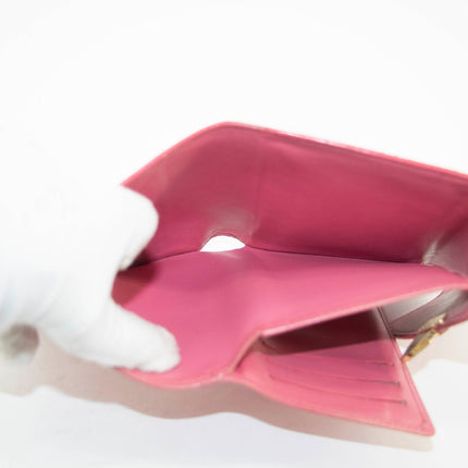 Louis Vuitton Pink Vernis Koala Wallet #3936
