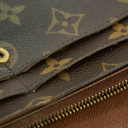 Lous Vuitton Monogram Canvas Sarah Long Wallet #3945