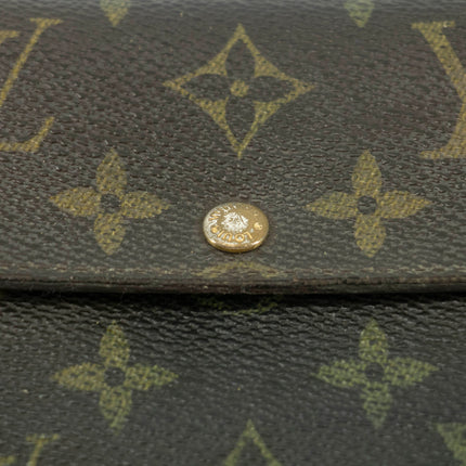 Lous Vuitton Monogram Canvas Sarah Long Wallet #3945