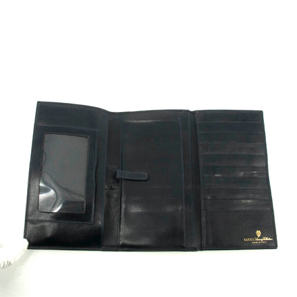 Gucci Canvas Coded Blue Ophidia Long Wallet #3947