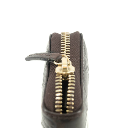 Gucci Guccissima Zip Around Card Case Brown #3949