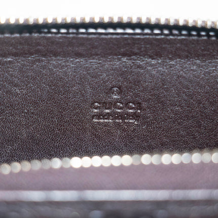 Gucci Guccissima Zip Around Card Case Brown #3949
