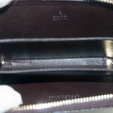 Gucci Guccissima Zip Around Card Case Brown #3949