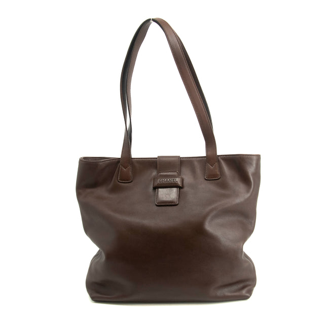 Chanel Brown Soft Leather Shoulder Bag 5 Series #3969