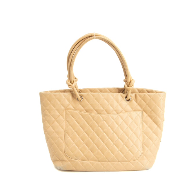 Chanel Beige Lambskin Quilted Cambon Ligne Shoulder Bag 10 Series #3970