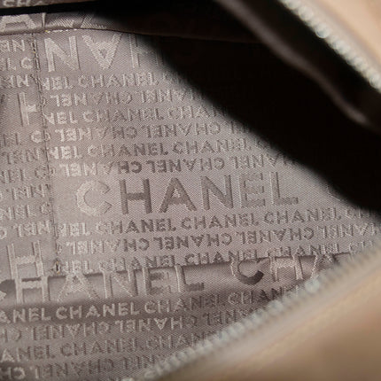 Chanel Brown Chocolate Bar Brown Lambskin Boston Bag #3985