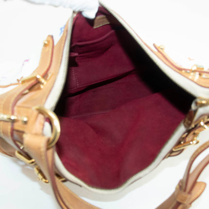 Louis Vuitton Multicolor Canvas White Greta Shoulder Bag  #3986