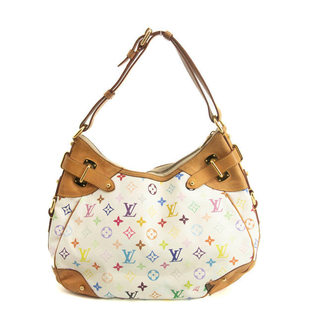 Louis Vuitton Multicolor Canvas White Greta Shoulder Bag  #3986