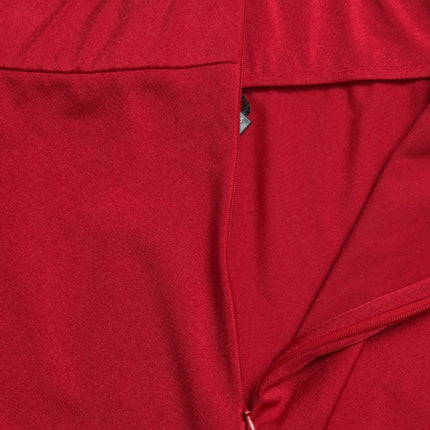 Dolce & Gabbana Red Stretch High Waist Cropped Leggings Pants
