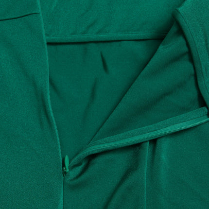 Dolce & Gabbana Green Nylon Stretch Slim Leggings Pants