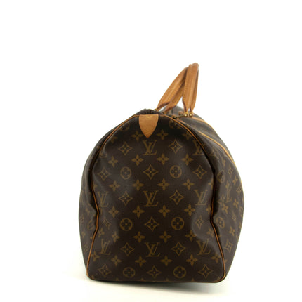 Louis Vuitton Monogram Canvas Brown Keepall 50 Boston Bag #4679