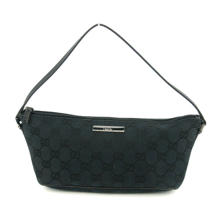 Gucci GG Canvas Black Boat Pochette Bag #4696