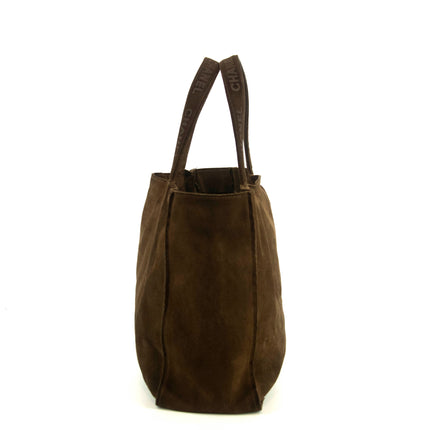 Chanel Brown Suede Handle Logo Tote Bag 4 Series #4752