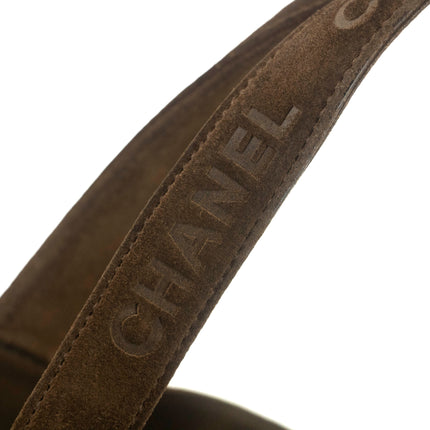 Chanel Brown Suede Handle Logo Tote Bag 4 Series #4752