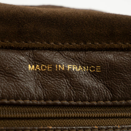 Chanel Brown Suede Handle Logo Tote Bag 4 Series #4752