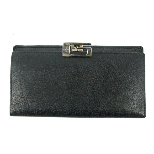 Gucci Black Leather Long Wallet #5150