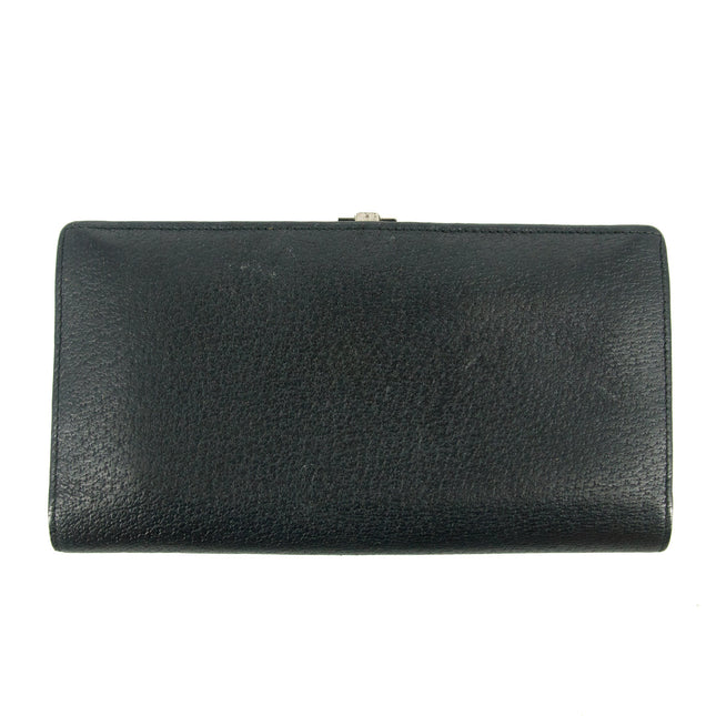 Gucci Black Leather Long Wallet #5150