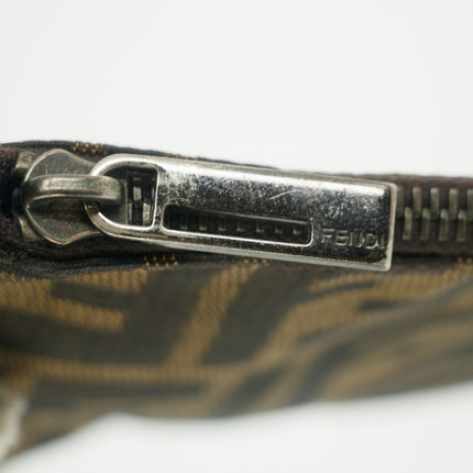 Fendi Canvas Brown Pochette Crossbody Bag  #5256
