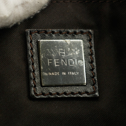 Fendi Canvas Brown Pochette Crossbody Bag  #5256