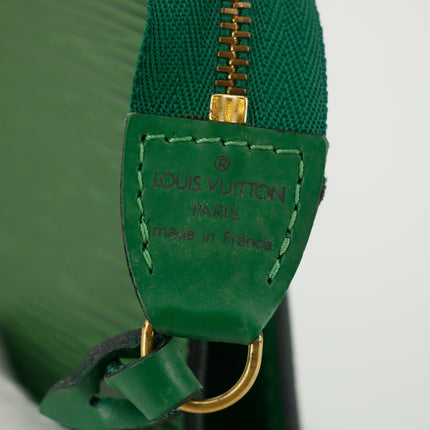 Louis Vuitton Epi Leather Green Pochette Shoulder Bag #5274