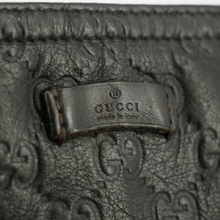 Gucci GG Guccisima Leather Black Slim Messanger Bag #5289