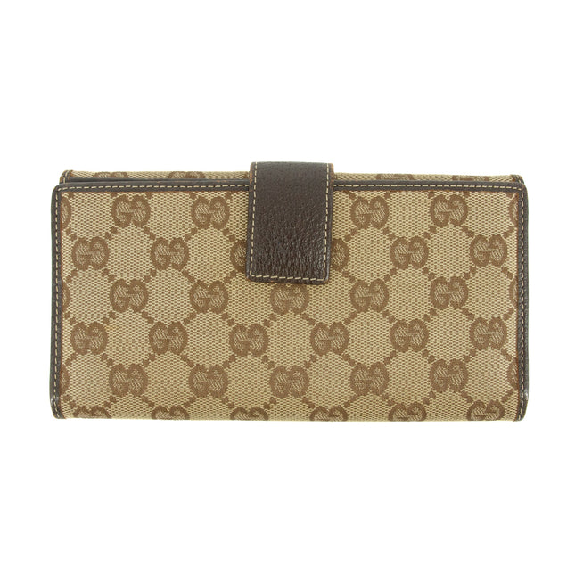 Gucci GG Canvas Sherry Brown Wallet #5299