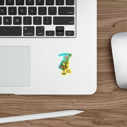 Motivational Holographic Frog Stickers - Fun Decals for Skateboards, Laptops, Water Bottles, Journals, Gift Ideas