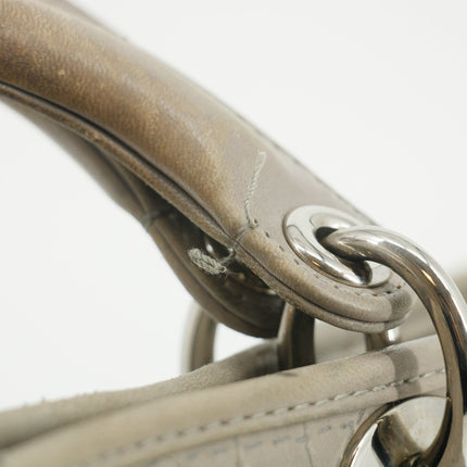 Christian Dior Lady Dior Grey Leather Tote Bag #5764