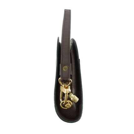 Louis Vuitton Taiga Brown Leather Wrist Bag #5794