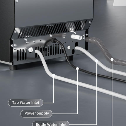 COWSAR Commercial Ice Maker Machine 265Lbs/24H, Stainless Steel Undercounter Ice Maker with 48Lbs Storage Capacity, Self-Cleaning Freestanding Ice Machine for Home, Bar, Restaurant, Office, Outdoor