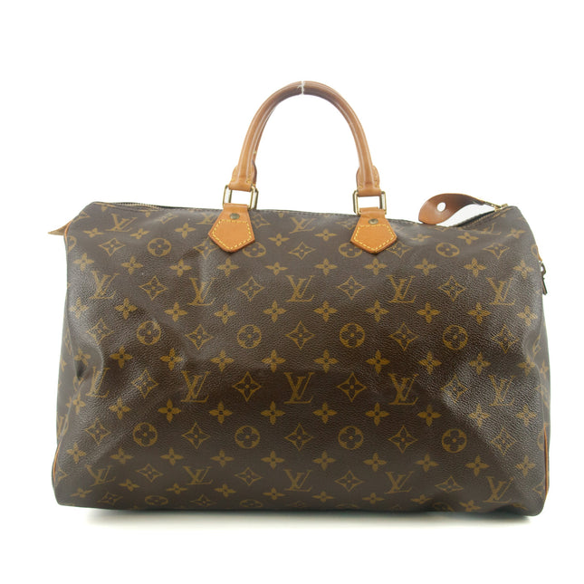 Louis Vuitton Monogram Canvas Brown Speedy 40 Handbag #6290