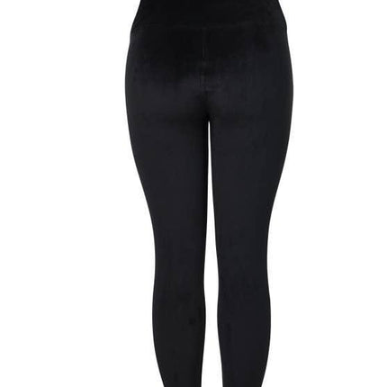 VICTORIA VELVET SOFT STRETCH WIDE WAIST TRIM LEGGINGS