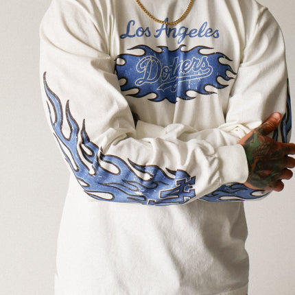 Off White - Blue Flame Long Sleeve
