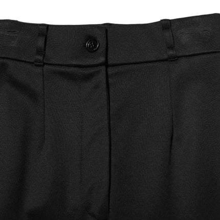 Dolce & Gabbana Black Nylon High Waist Skinny Leggings Pants