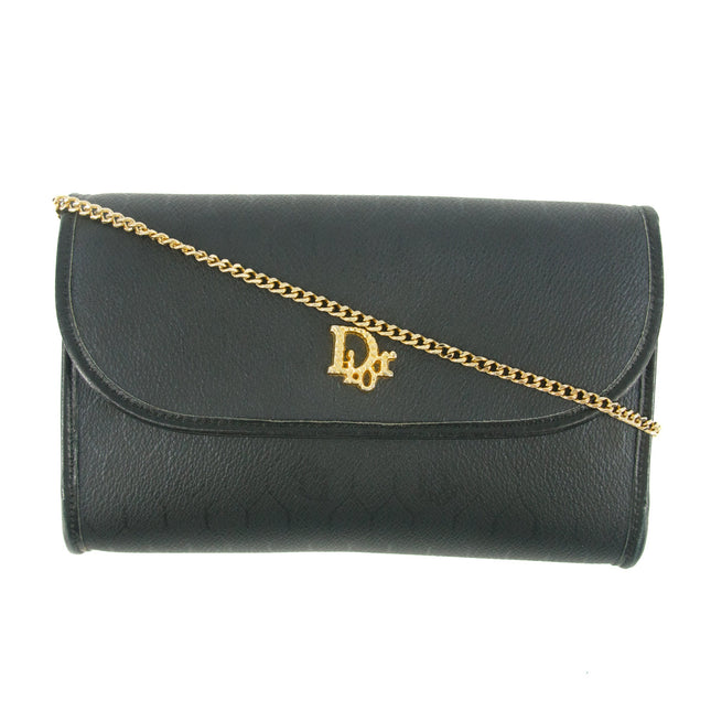 Christian Dior Black Honeycomb PVC Crossbody Bag #8508