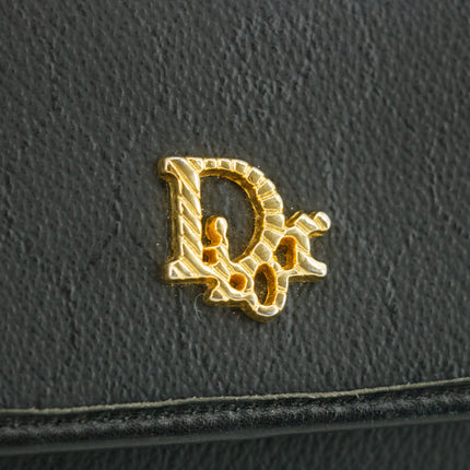 Christian Dior Black Honeycomb PVC Crossbody Bag #8508