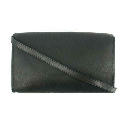 Christian Dior Black Honeycomb PVC Crossbody Bag #8571