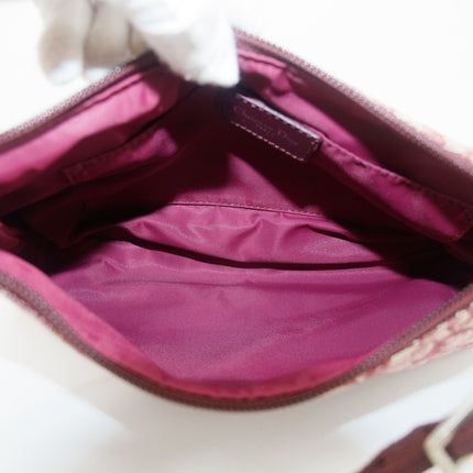 Christian Dior Trotter Oblique Red Shoulder Bag #9213