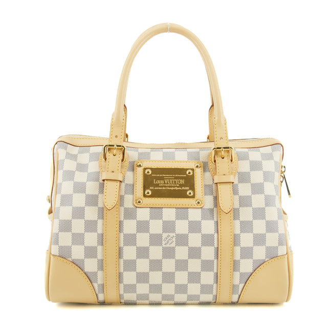 Louis Vuitton Damier Azur White Berkeley Handbag #9260