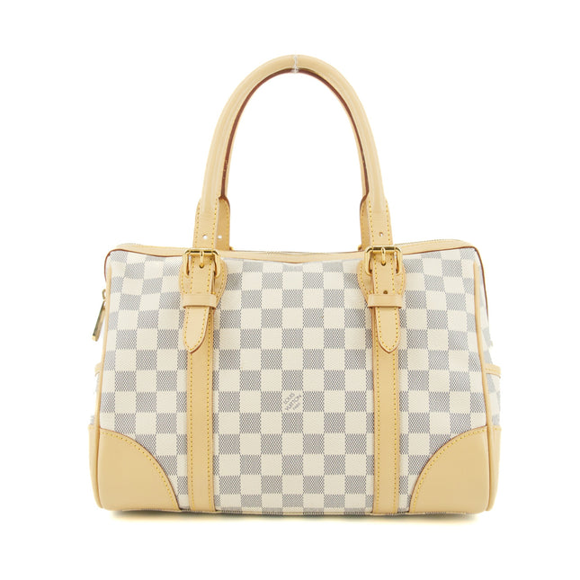 Louis Vuitton Damier Azur White Berkeley Handbag #9260