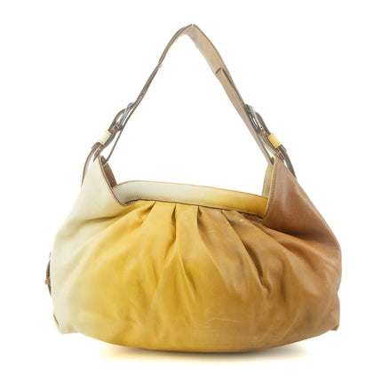 Fendi Gradient Leather Orange Vintage Shoulder Bag #9307