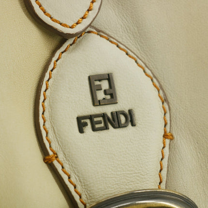 Fendi Gradient Leather Orange Vintage Shoulder Bag #9307