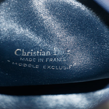 Christian Dior Navy Blue Trotter Canvas Mini Boston Bag #9337