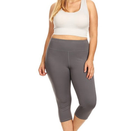 High Waist Tech Pocket Workout Capri Leggings