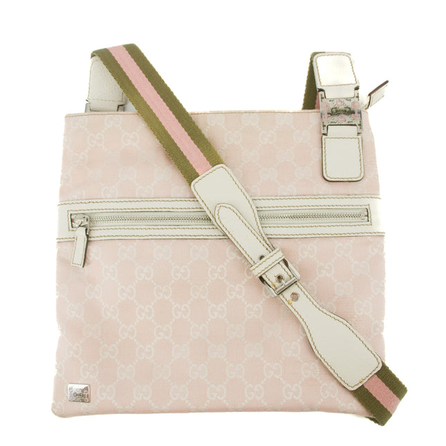 Gucci GG Canvas Pink Shoulder Bag #9399
