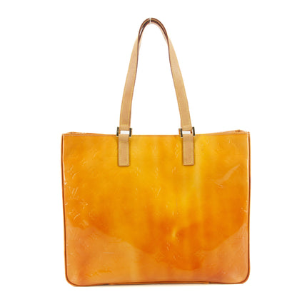 Louis Vuitton Monogram Vernis Orange Tote Bag #9423