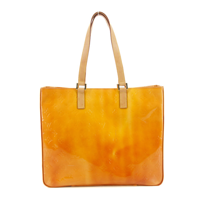 Louis Vuitton Monogram Vernis Orange Tote Bag #9423