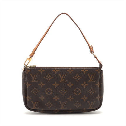 Louis Vuitton Monogram Canvas Pochette Accessories Brown Shoulder Bag #3268