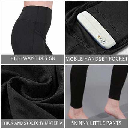 High Waist Elastic Workout Leggings Tummy Control Ruched Booty With Pocket