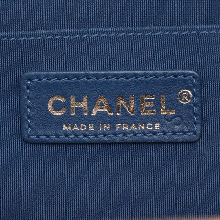 Chanel Matelasse Leather 2 Way Shoulder Bag Blue x White Gold Metal Fittings 27149464 -SKU #2347